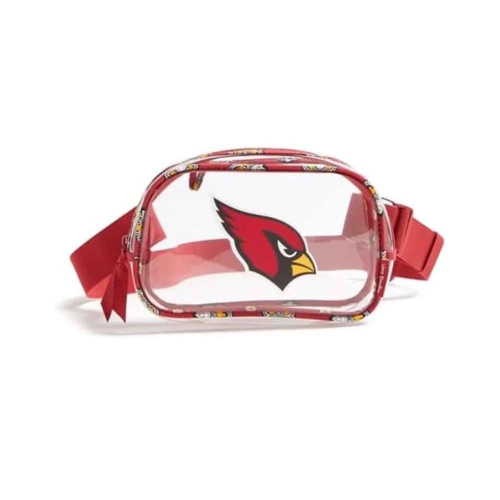 Vera Bradley NFL Arizona Cardinals‎ Clear Zip Fanny Stadum Approved
